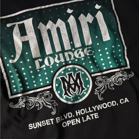 AMIRI Black and Green Graphic Tee - Picture 3 of 6